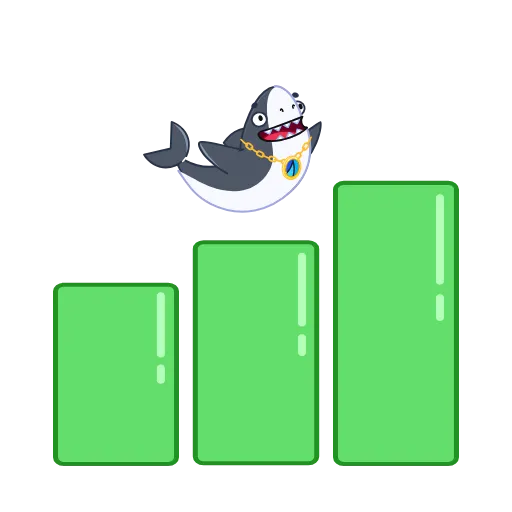 💹 Стикер «Shark» для Telegram