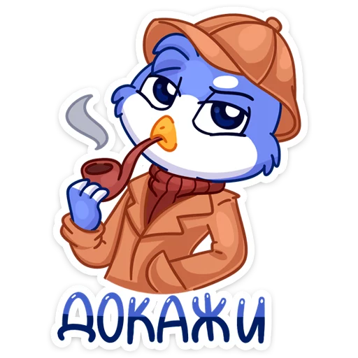 ☝️ Стикер «Фин и Фенечка. История создания стикеров» для Telegram