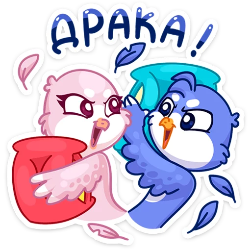 🤕 Стикер «Фин и Фенечка. История создания стикеров» для Telegram