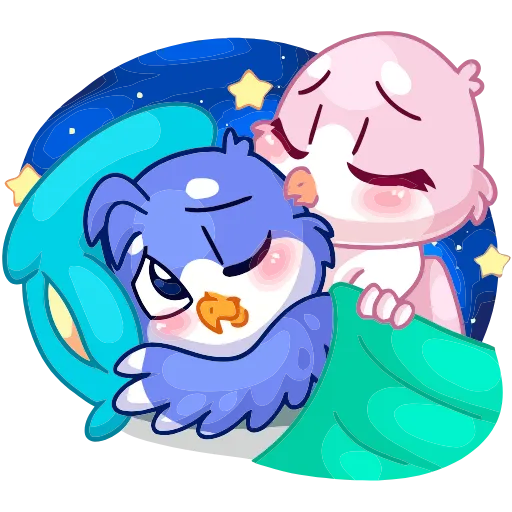 😴 Эмодзи «Фин и Фенечка» для Telegram