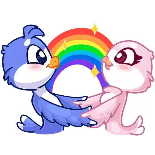🌈 Эмодзи «Фин и Фенечка» для Telegram