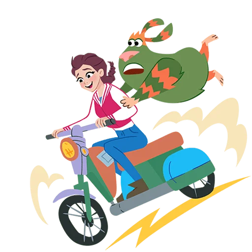 🏍 Стикер «Финник Без Текста» для Telegram