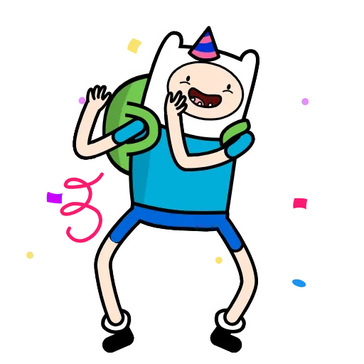 🥳 Стикер «Finn» для Telegram