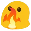 Эмодзи fire 1 для Telegram — скачать