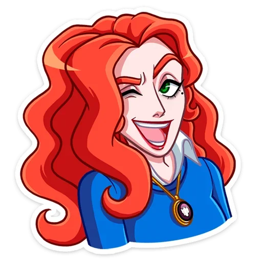 😉 Стикер «Огненная Лавиния» для Telegram