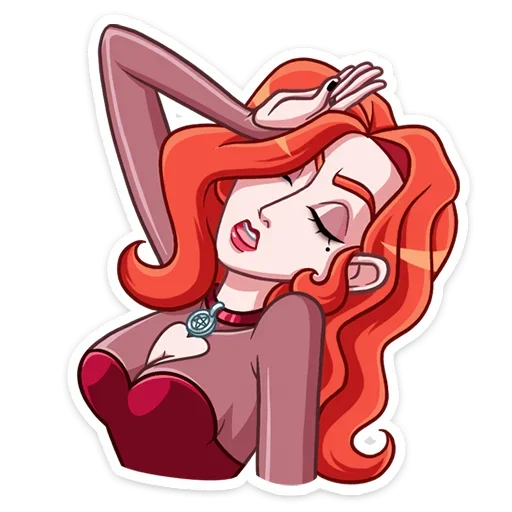 😵 Стикер «Огненная Лавиния» для Telegram