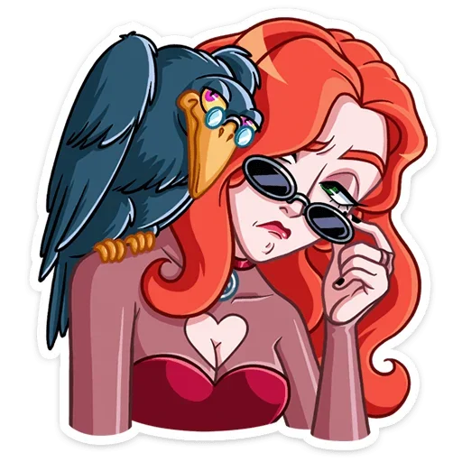 😏 Стикер «Огненная Лавиния» для Telegram