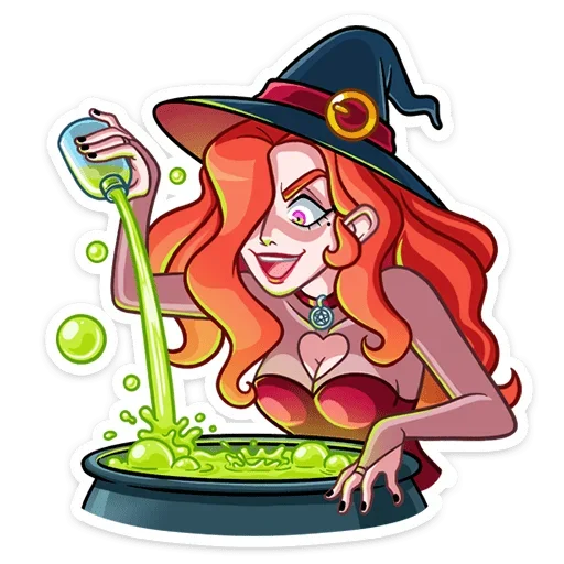 😈 Стикер «Огненная Лавиния» для Telegram
