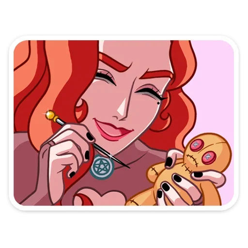 🔪 Стикер «Огненная Лавиния» для Telegram