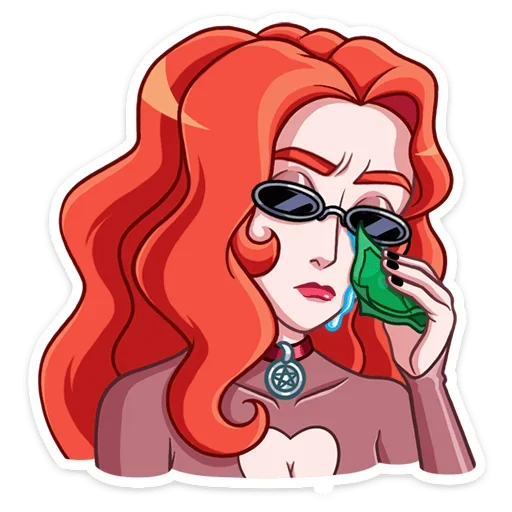 😎 Стикер «Огненная Лавиния» для Telegram