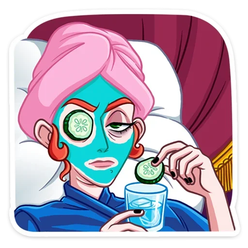 🛀 Стикер «Огненная Лавиния» для Telegram