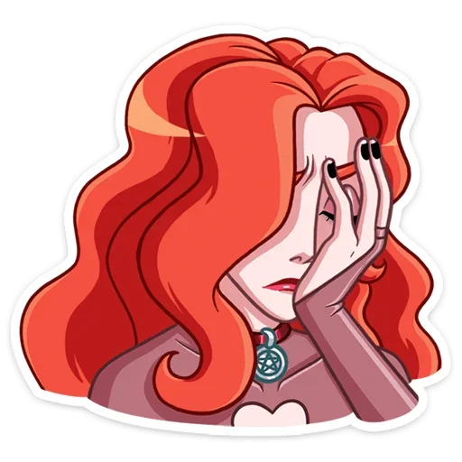 😢 Стикер «Огненная Лавиния» для Telegram