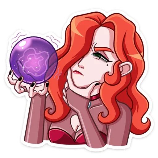 🔮 Стикер «Огненная Лавиния» для Telegram