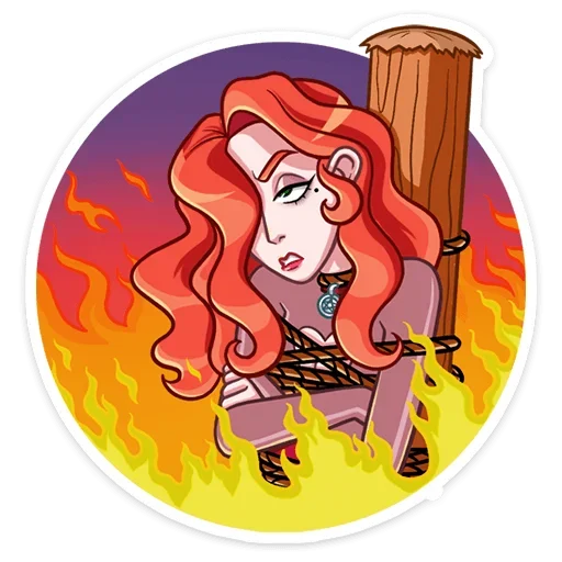 🧙‍♀ Стикер «Огненная Лавиния» для Telegram
