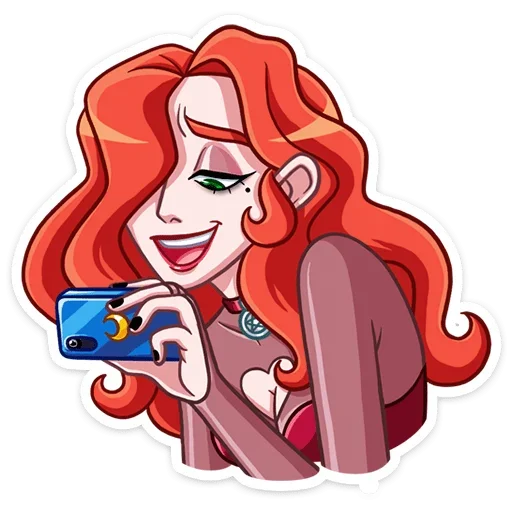 ☺ Стикер «Огненная Лавиния» для Telegram