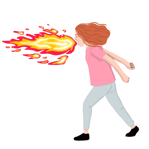 Стикерпак fire stickers для Telegram — скачать