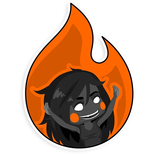 🔥 Стикер «fire-mori» для Telegram