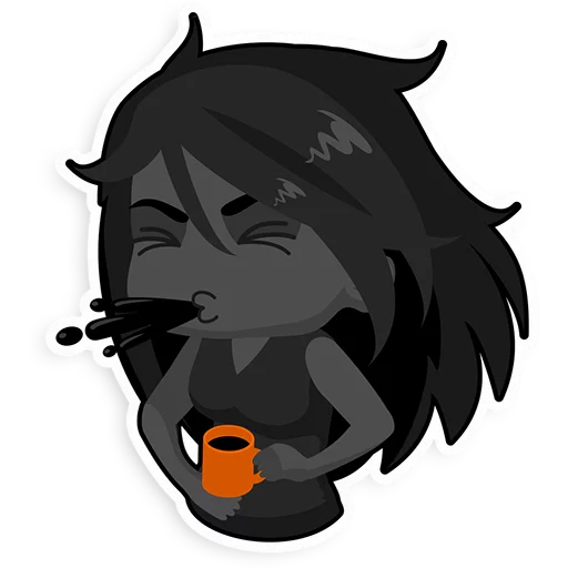 😮 Стикер «fire-mori» для Telegram