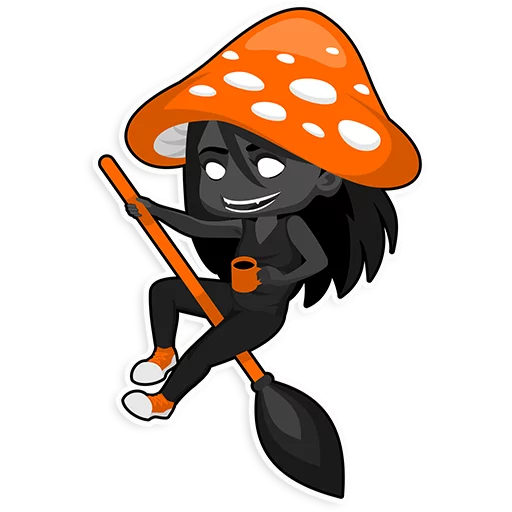 🍄 Стикер «fire-mori» для Telegram