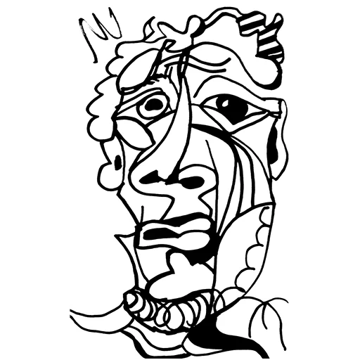 🤢 Стикер «ЧБ / BW» для Telegram