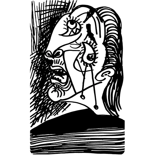 🤯 Стикер «ЧБ / BW» для Telegram