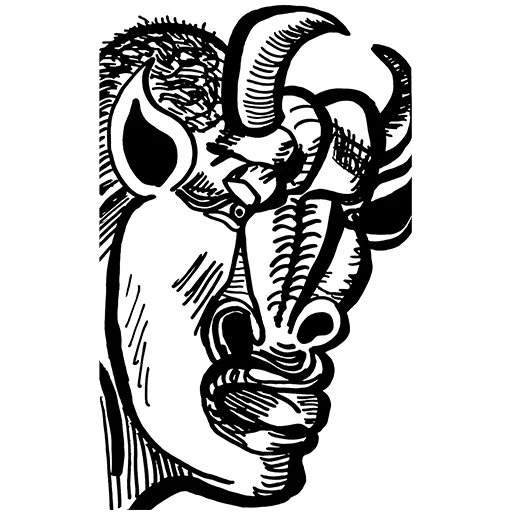 👿 Стикер «ЧБ / BW» для Telegram