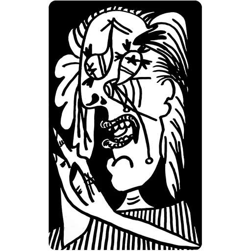 🤡 Стикер «ЧБ / BW» для Telegram