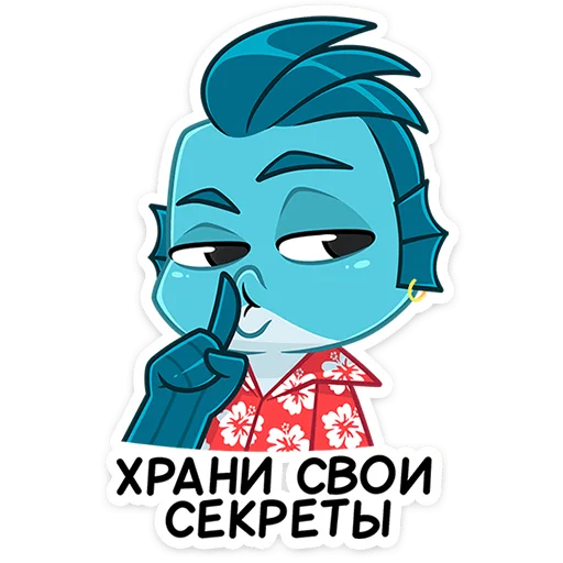 🤫 Стикер «Фиш и Фишка» для Telegram