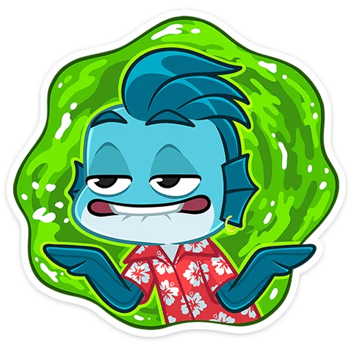 🤷‍♂️ Стикер «Фиш и Фишка» для Telegram