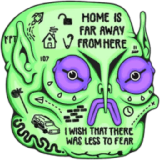 😂 Стикер «Fistfulofworms» для Telegram