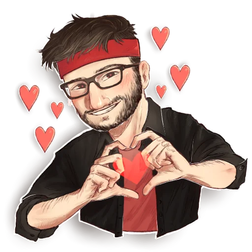 ❤ Стикер «Flackjk chort» для Telegram