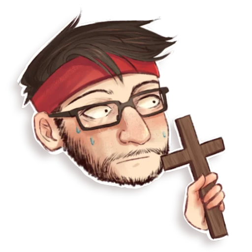 ✝️ Стикер «Flackjk chort» для Telegram