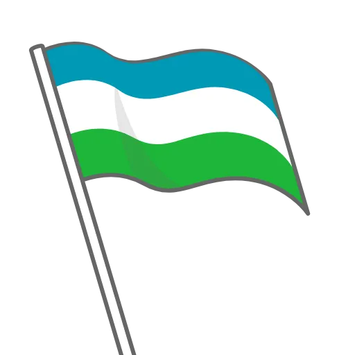🇺🇿 Стикер «Флаги» для Telegram