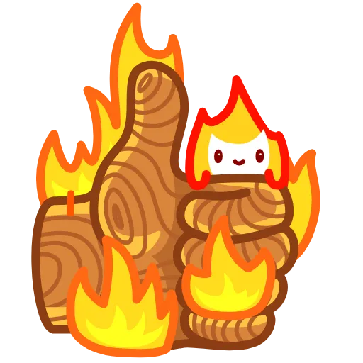 👍 Стикер «Little Flame» для Telegram