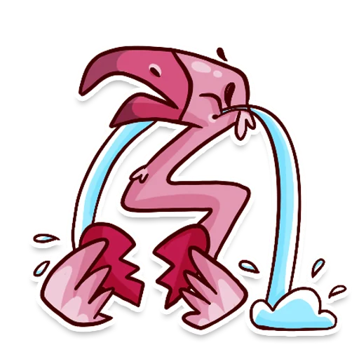 😭 Стикер «Flamingo» для Telegram