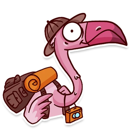 🧳 Стикер «Flamingo» для Telegram
