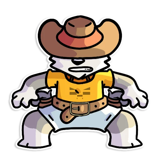 🔫 Стикер «Flazin7» для Telegram