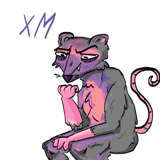 🤔 Стикер «mimiopossum» для Telegram