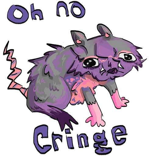 🤮 Стикер «mimiopossum» для Telegram