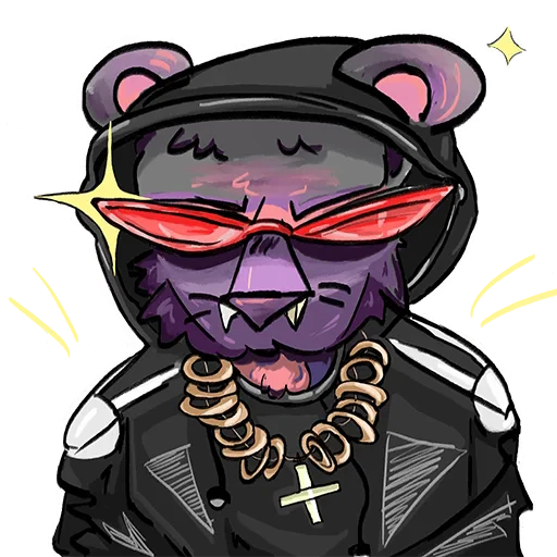 😎 Стикер «mimiopossum» для Telegram