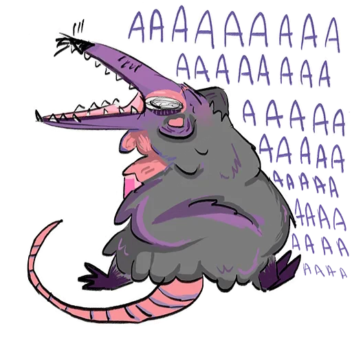 😵‍💫 Стикер «mimiopossum» для Telegram