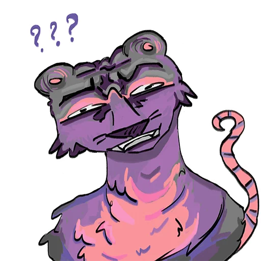 😐 Стикер «mimiopossum» для Telegram