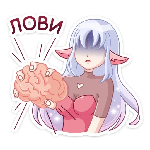🧠 Стикер «Флоренс» для Telegram