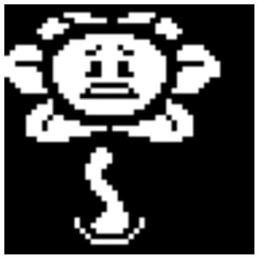 😢 Стикер «flowey Undertale» для Telegram
