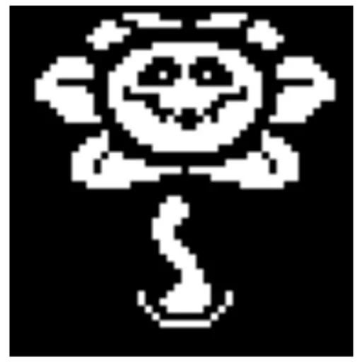 😈 Стикер «flowey Undertale» для Telegram