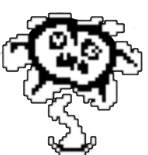 😵 Стикер «flowey Undertale» для Telegram