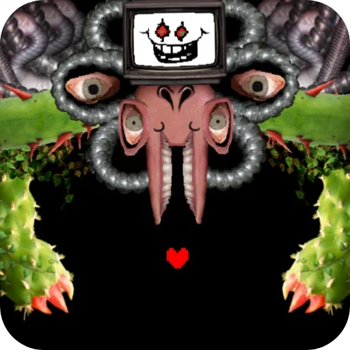 😈 Стикер «flowey Undertale» для Telegram