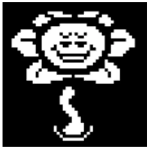 🥴 Стикер «flowey Undertale» для Telegram