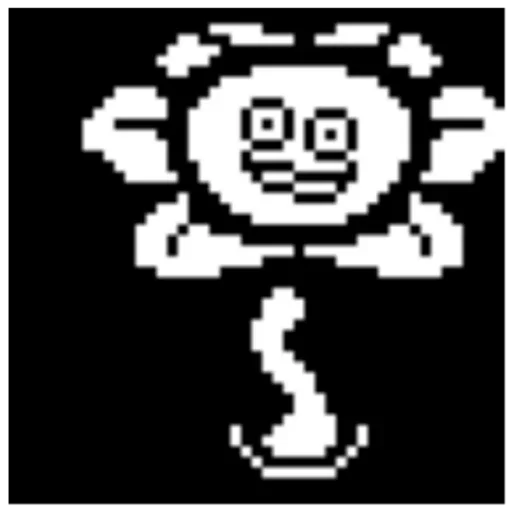 🤪 Стикер «flowey Undertale» для Telegram
