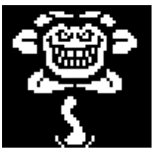 😈 Стикер «flowey Undertale» для Telegram